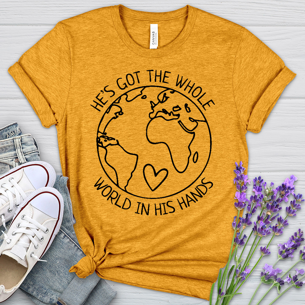 The Whole World Heathered Tee