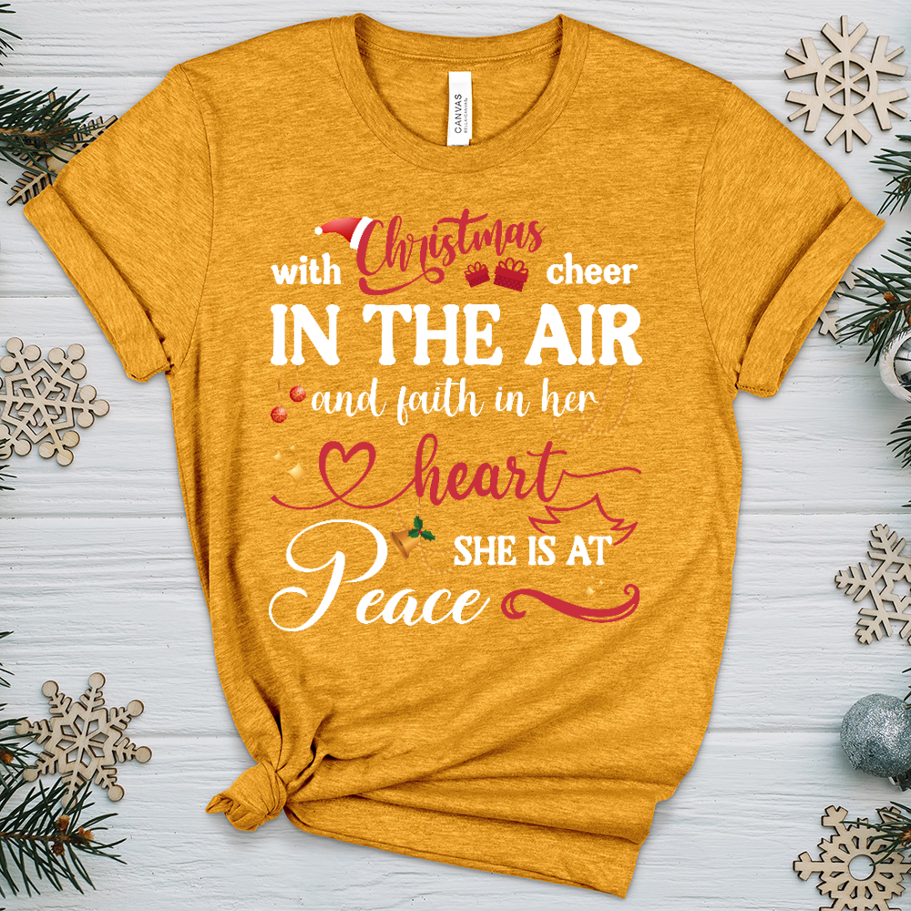 Christmas Cheer In The Air 02 Heathered Tee