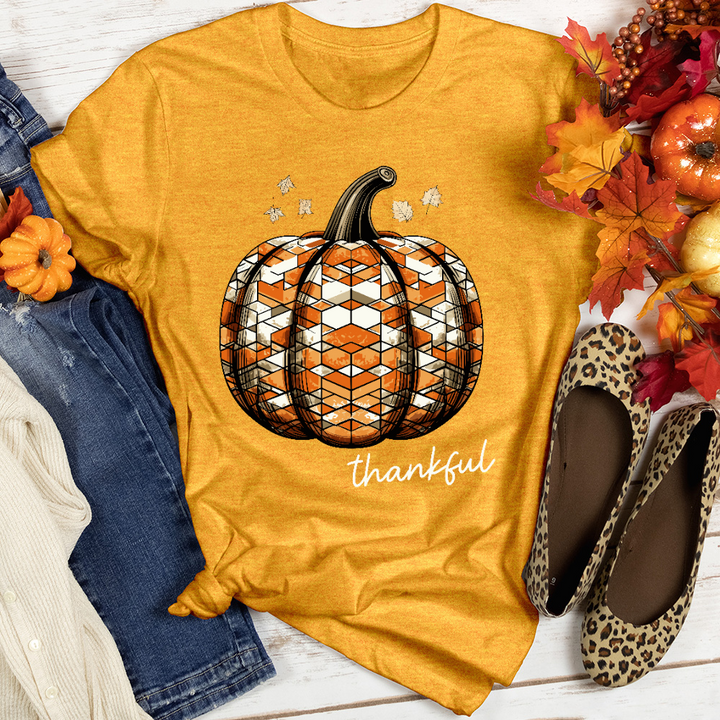 Thankful Glass Pumpkin Heathered Tee