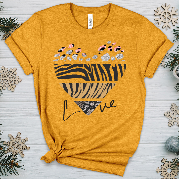 Love Is Wild 5 Heathered Tee