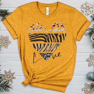 Love Is Wild 5 Heathered Tee