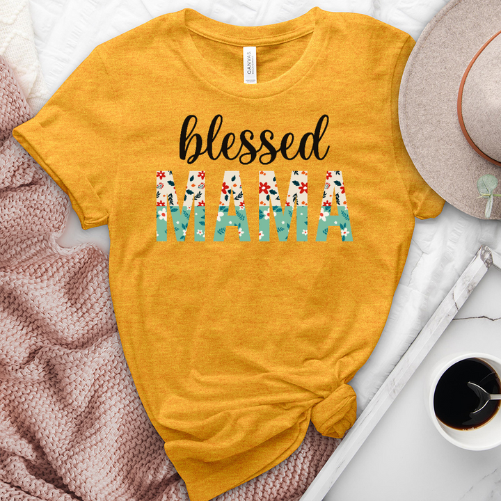 Blessed Mama Heathered Tee