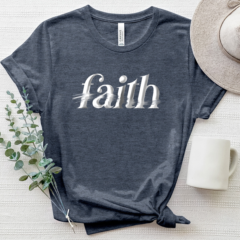 Faith Brushstroke Heathered Tee