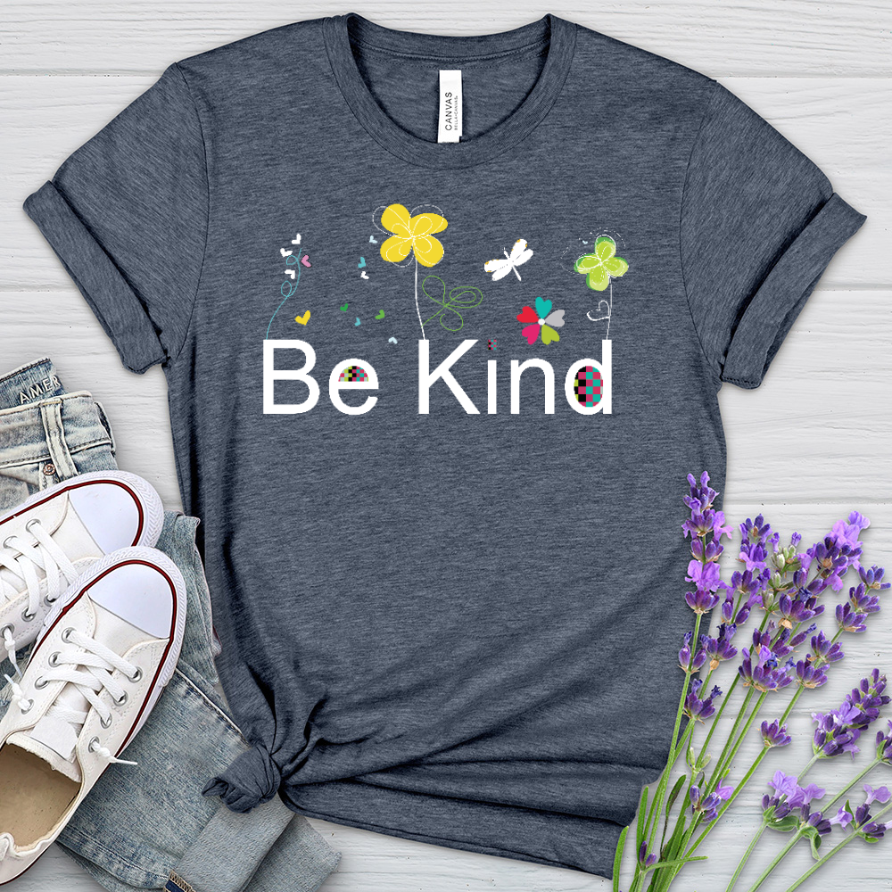 Be Kind Spring Garden Heathered Tee