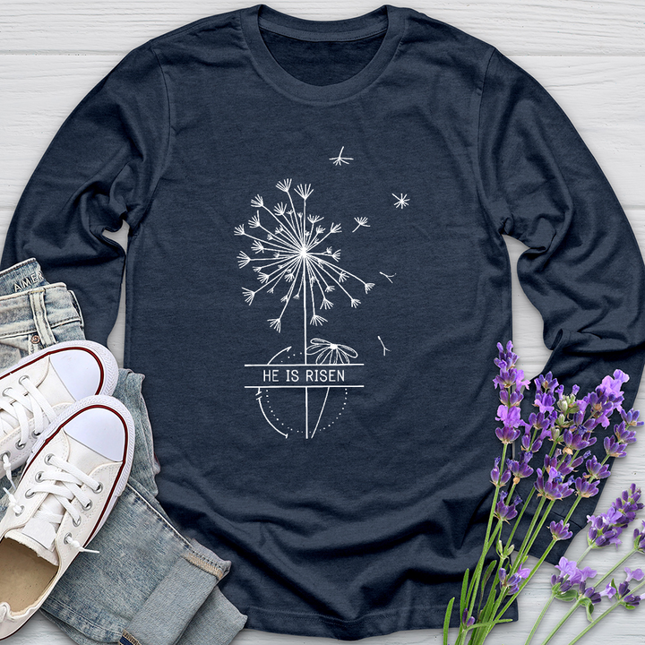 He Is Risen Dandelion Long Sleeve Tee