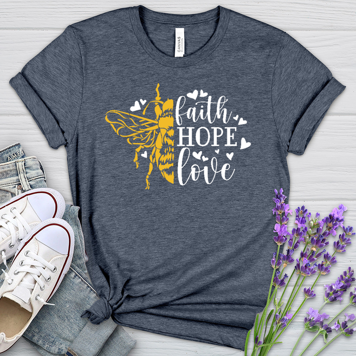 Faith Hope Love Bumble Heathered Tee