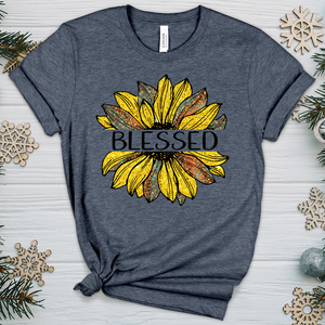 Blessed Sunflower V5 Heathered Tee