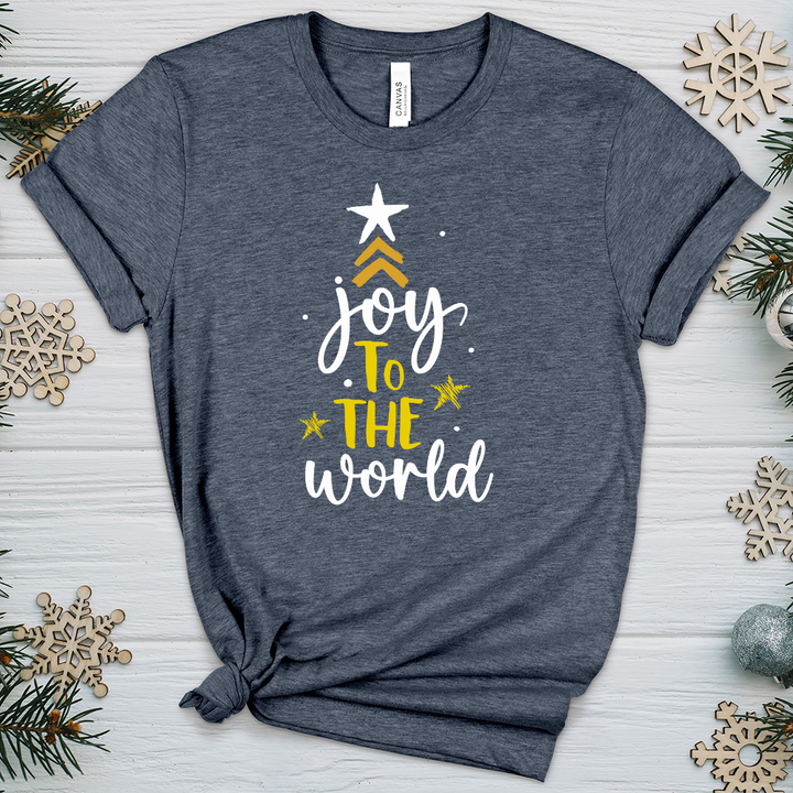 Joy to The World Heathered Tee