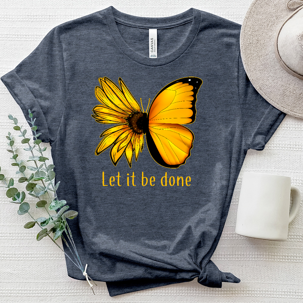 Let it be Done Butterflower Heathered Tee