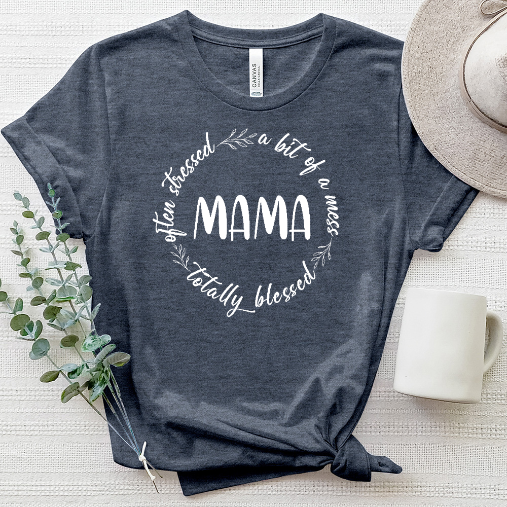 Mama's Circle Of Life Heathered Tee