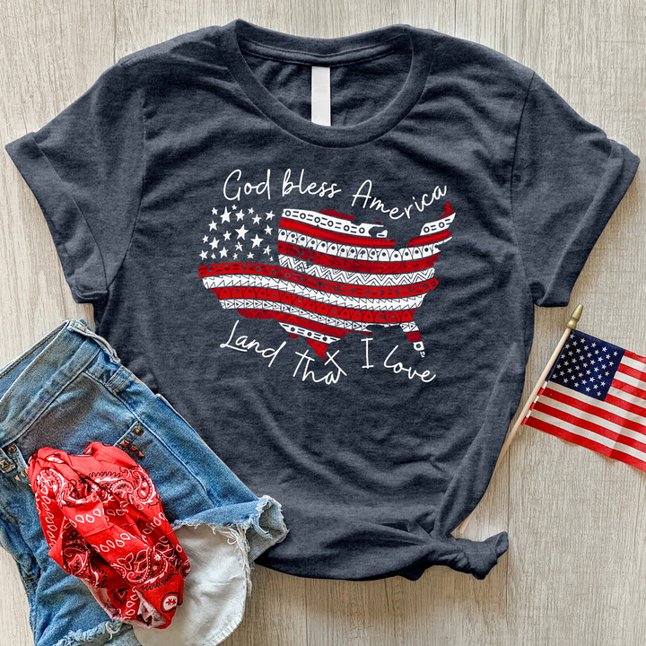 God Bless America USA Tee