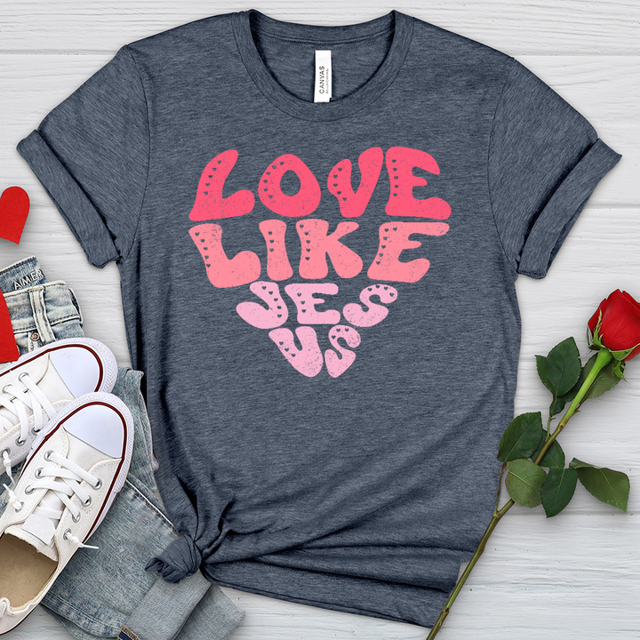 Love Like Jesus Heathered Tee