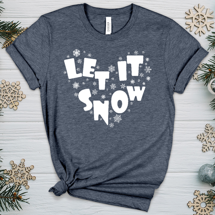 Let It Snow Heathered Tee