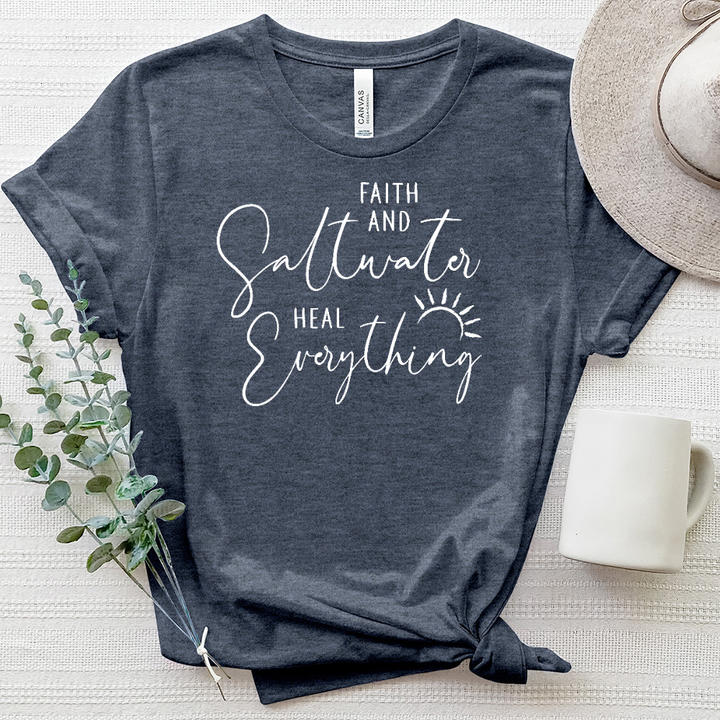 Faith and Saltwater Heathered Tee