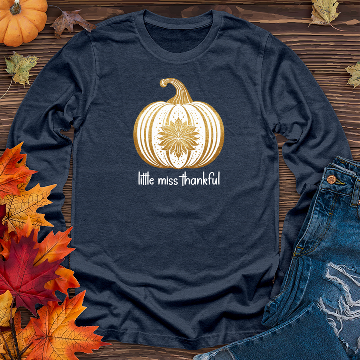 Vintage Golden Pumpkin Long Sleeve Tee