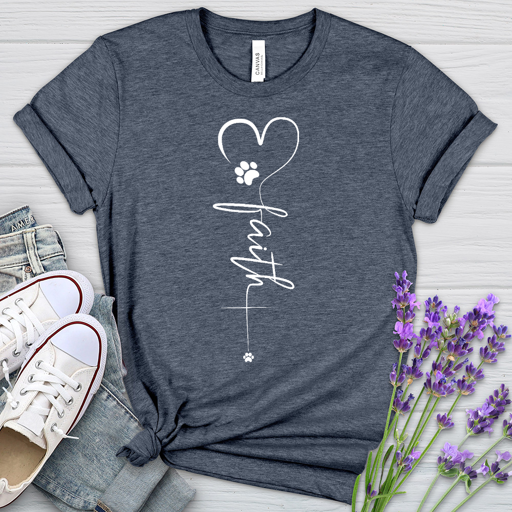 Faith Paw Heart Cross Tee