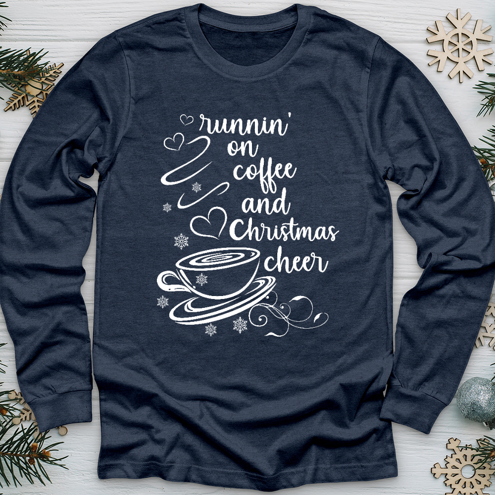 Coffee and Christmas Cheer Long Sleeve Tee