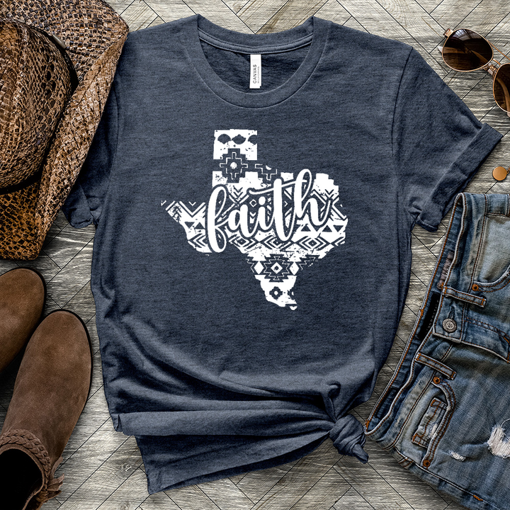 Texas Faith Mosaic Heathered Tee