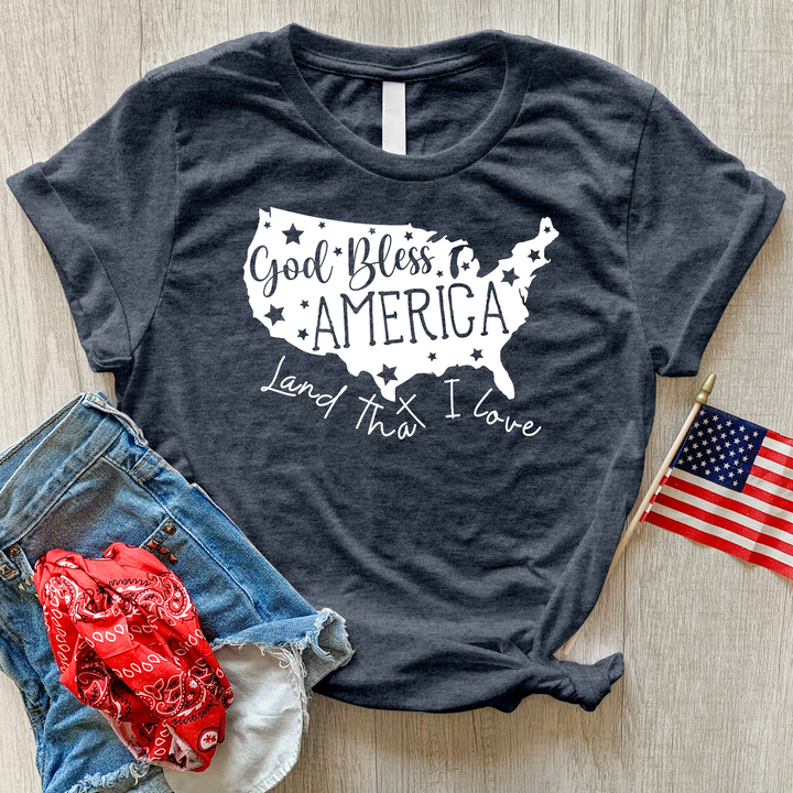 America Land That I Love Heathered Tee