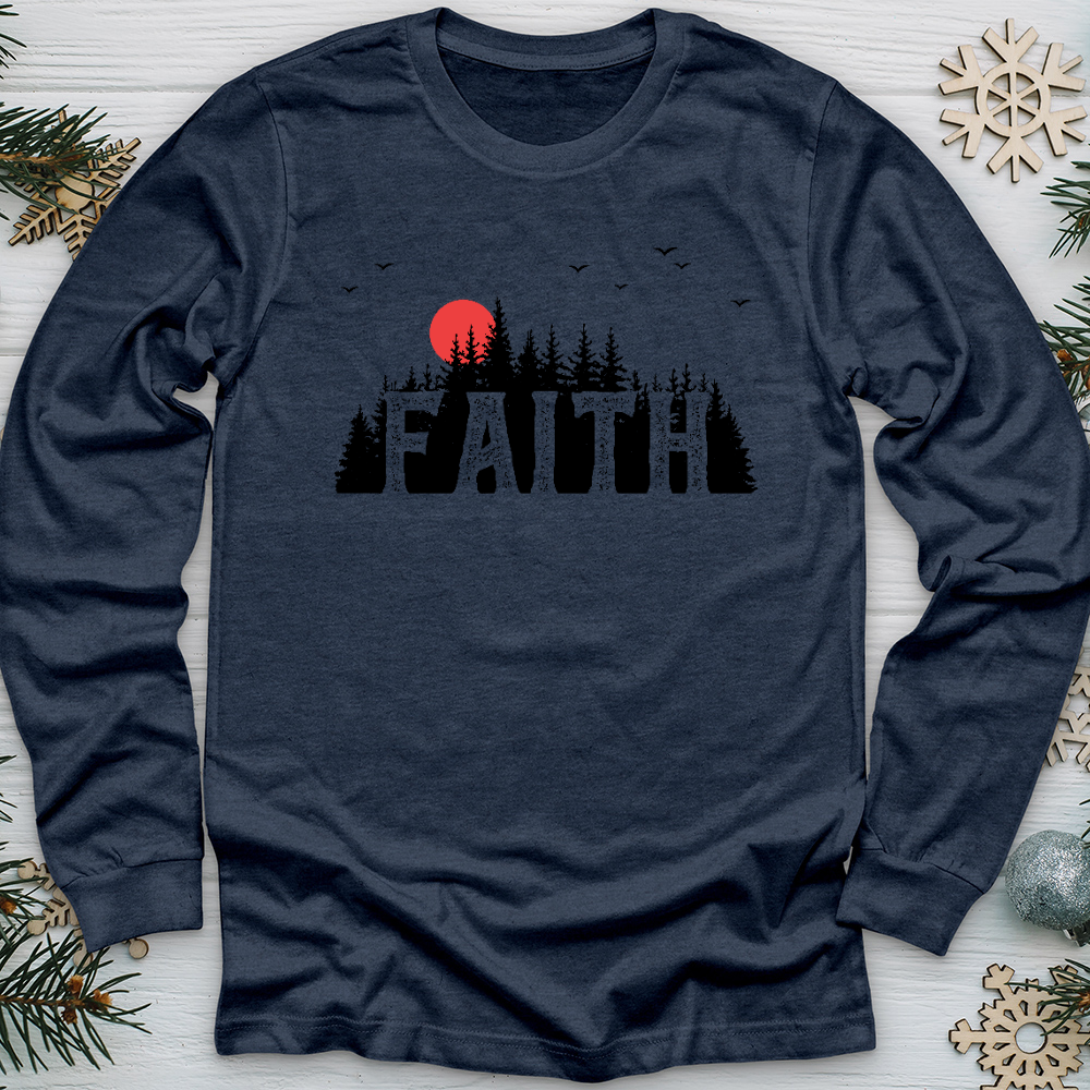 Faith Evergreens Long Sleeve Tee