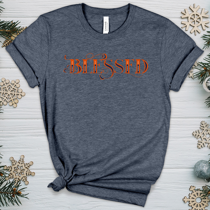 Blessed Lettering Heathered Tee