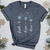 Faith Hope Love Snowflakes Heathered Tee