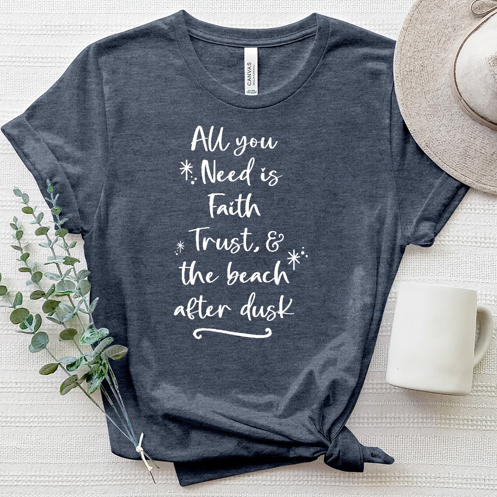 All You Need Heathered Tee