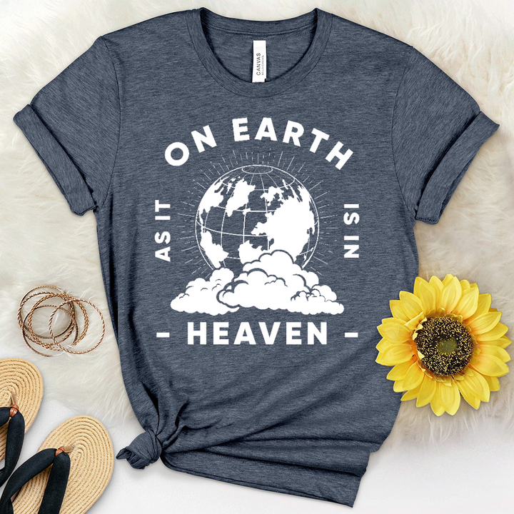 On Earth As In Heaven Heathered Tee