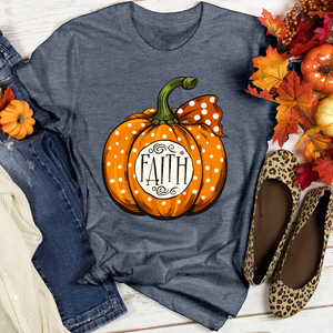 Faith Autumn Pumpkin Heathered Tee