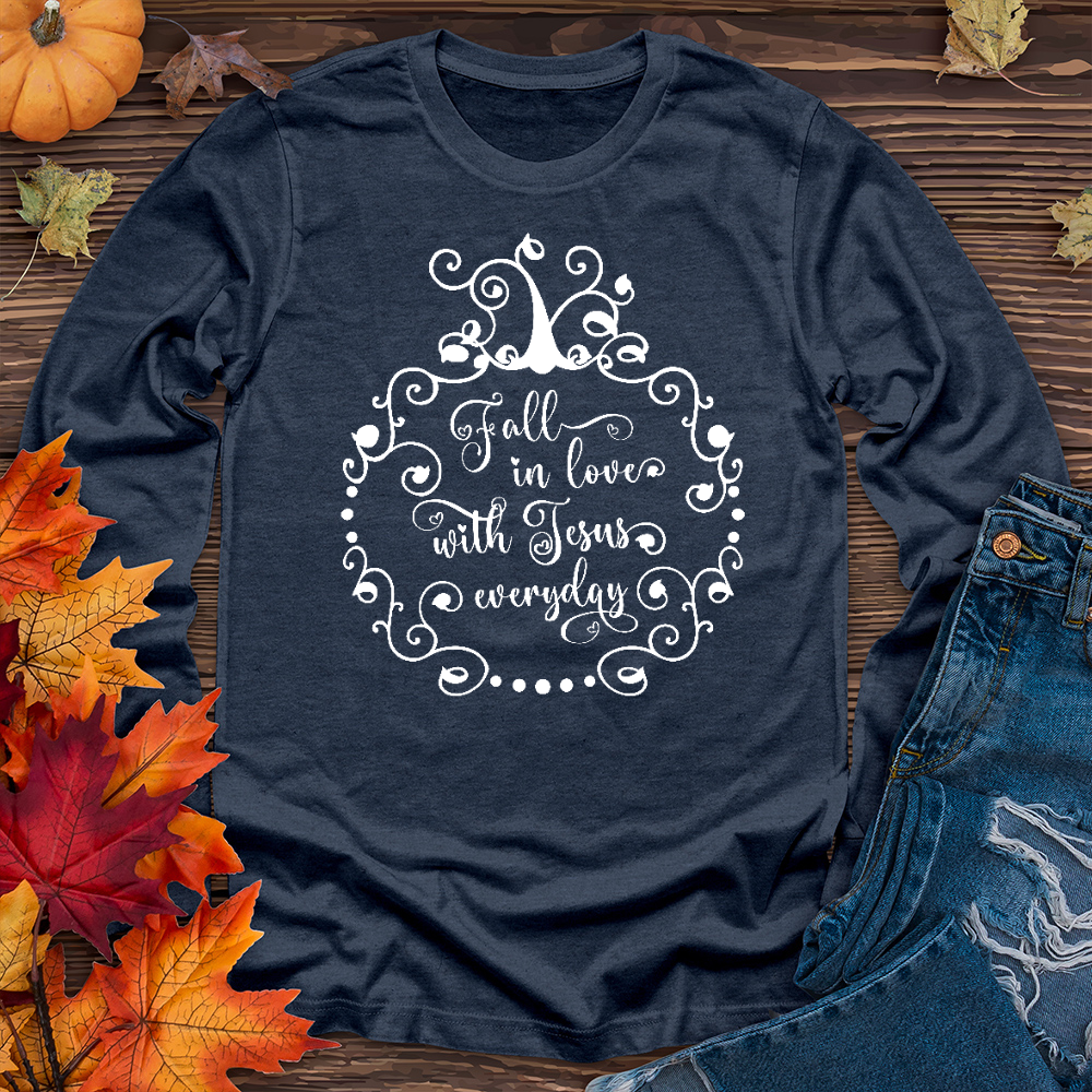 Fall in love with Jesus Long Sleeve Tee