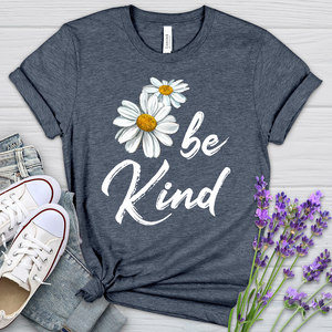 Be Kind Daisy Heathered Tee