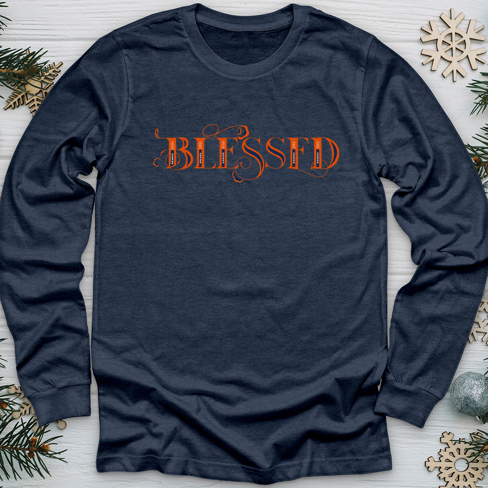 Blessed Lettering Long Sleeve Tee