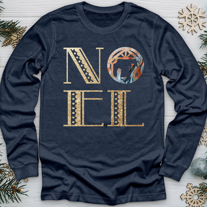 Noel Gold Nativity Long Sleeve Tee