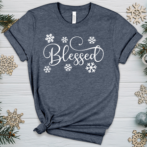 Blessed Snowflake Heathered Tee