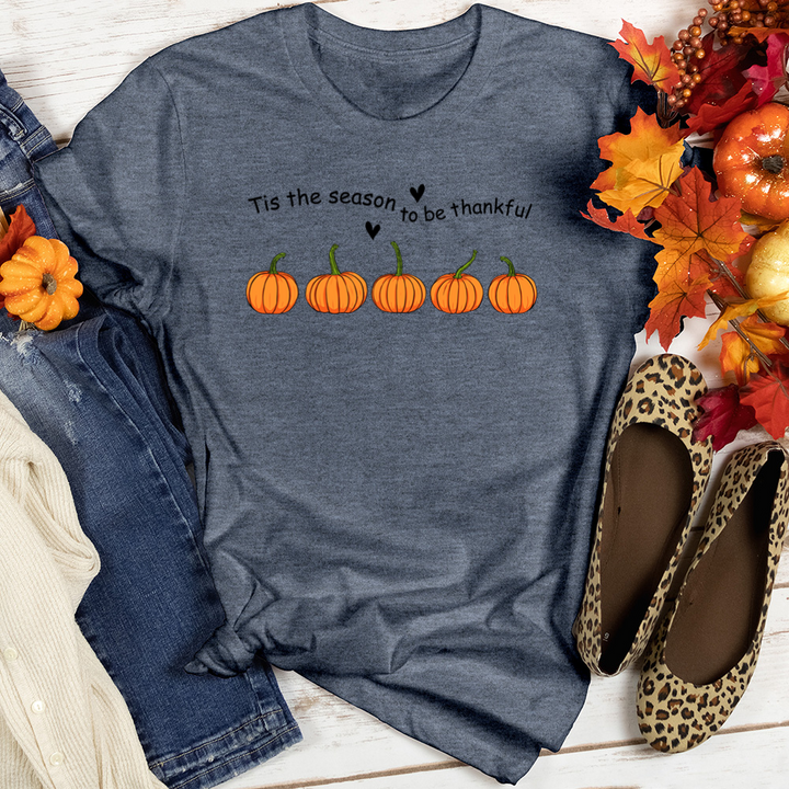 Tis The Season Pumpkin Patch Heathered Tee