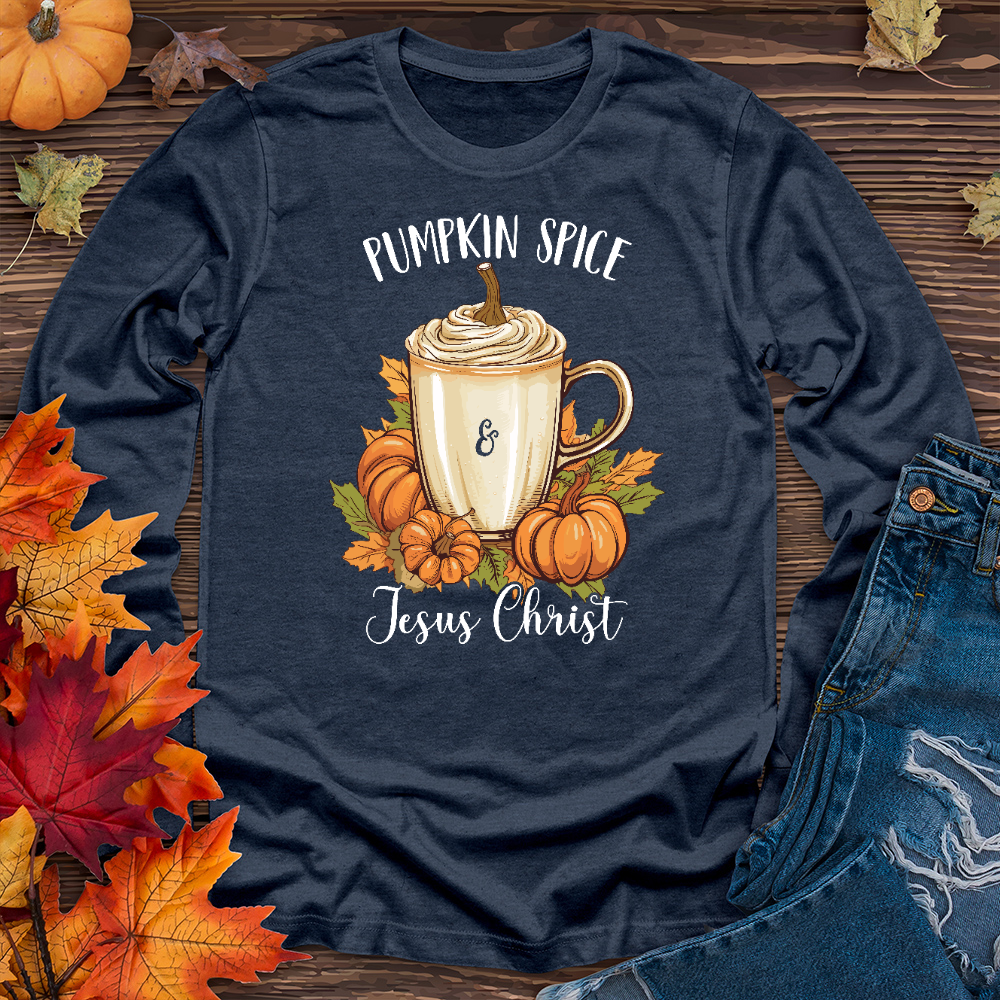 Autumn Latte Pumpkin Long Sleeve Tee