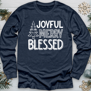 Joyful Merry Blessed Long Sleeve Tee
