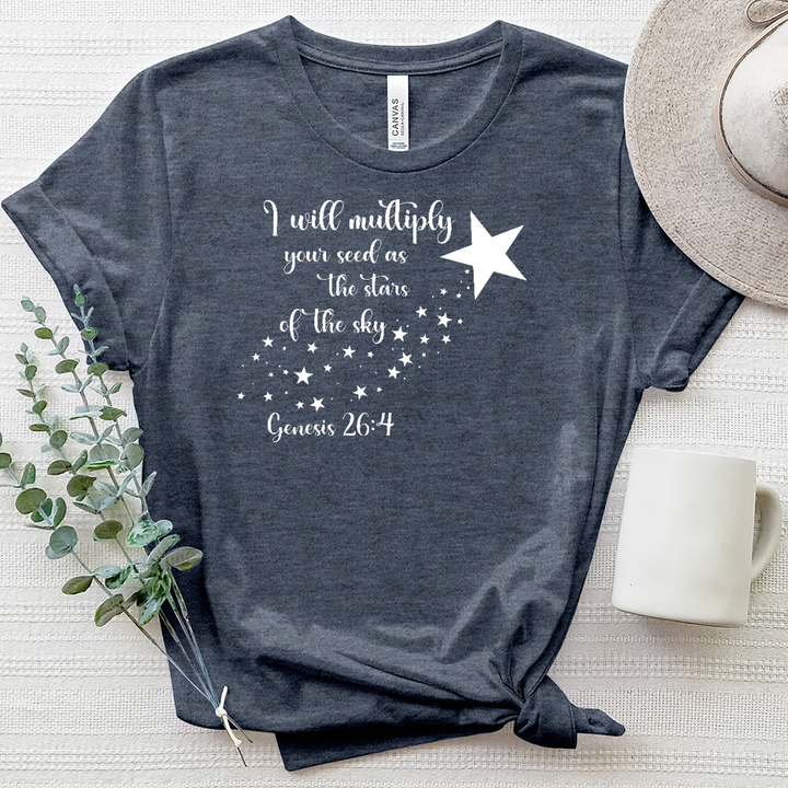 The Stars of the Sky Genesis 264 Heathered Tee