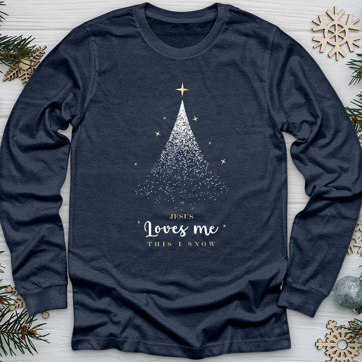 Jesus Loves Me Christmas Long Sleeve Tee