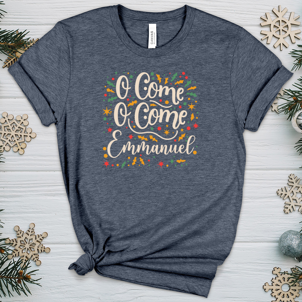 O Come O Come Emmanuel Heathered Tee