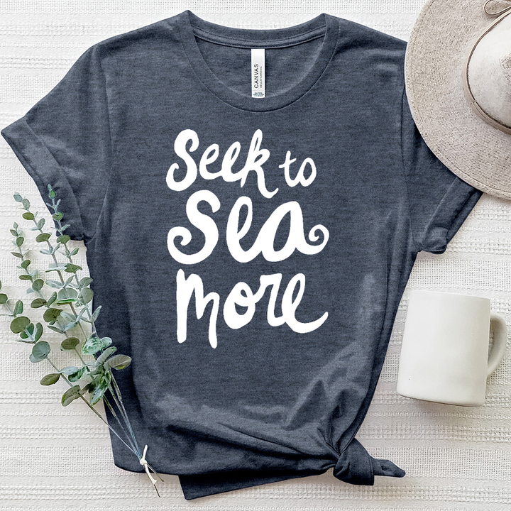 Sea More Heathered Tee