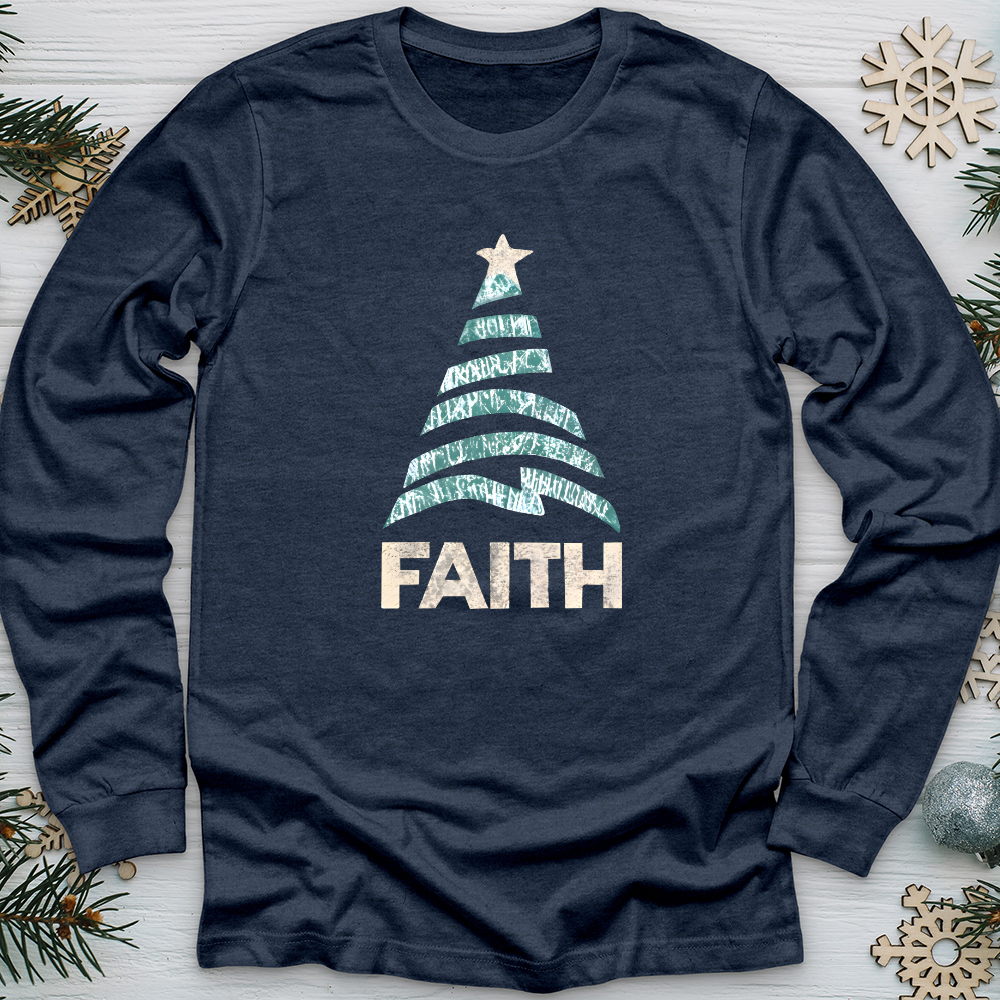 Faith Zig Zag Tree Long Sleeve Tee