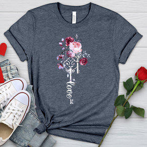 Love Is The Key Heathered Tee