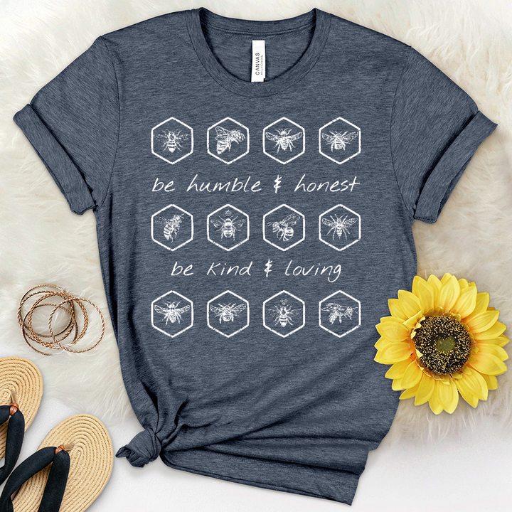 Be Humble and Honest Heathered Tee