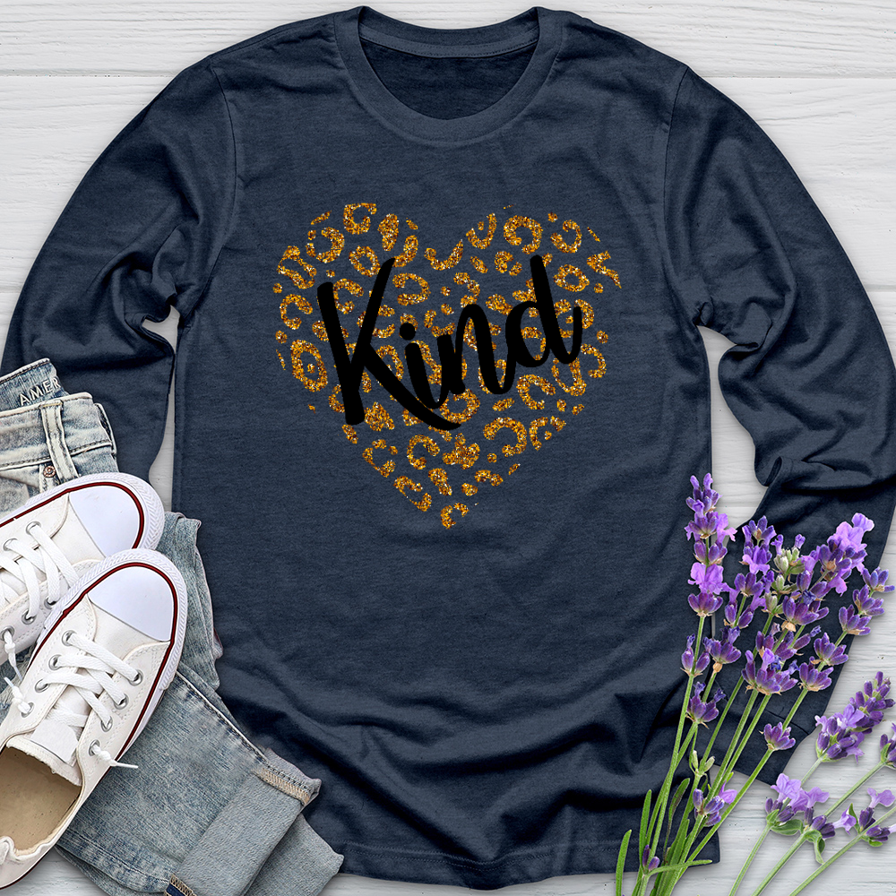 Kind Gold Heart Long Sleeve Tee