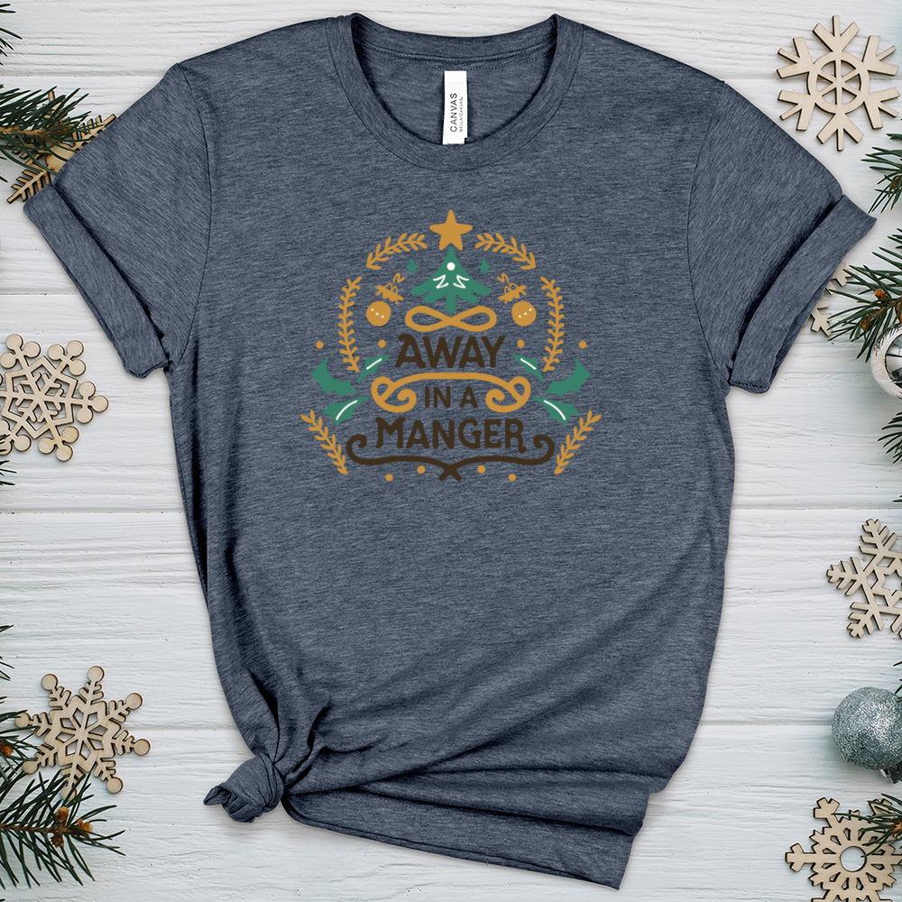 Away in A Manger Heathered Tee