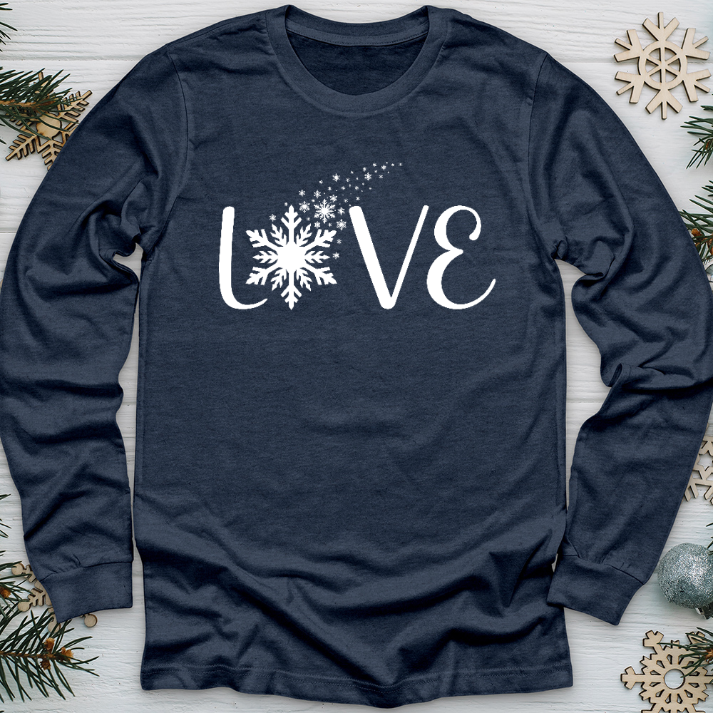 Love Snowflake Long Sleeve Tee