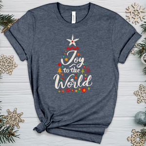 Joy to the world 01 Heathered Tee