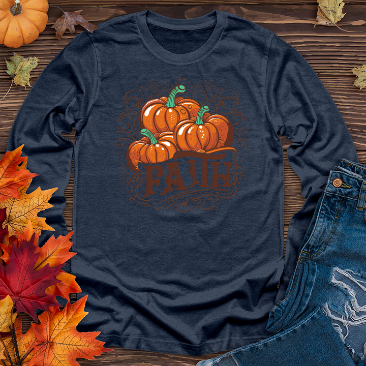 Autumn Affection Pumpkins Long Sleeve Tee