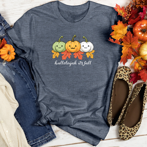 Pastel Pumpkin Trio Heathered Tee